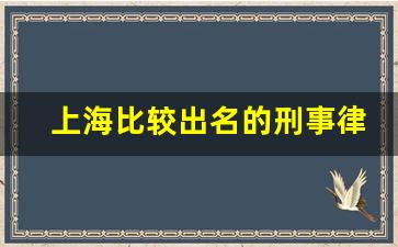 上海比较出名的刑事律师事务所_上海公益律师法律援助中心