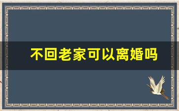 不回老家可以离婚吗