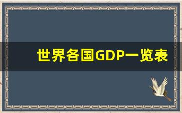 世界各国GDP一览表_中国GDP多久追上美国