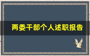 两委干部个人述职报告_个人述职报告代写