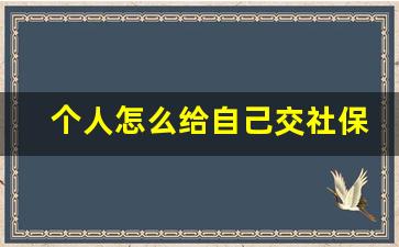 个人怎么给自己交社保_保险有必要买吗