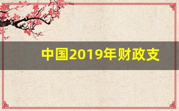 中国2019年财政支出预算_2019财政支出