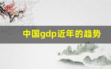 中国gdp近年的趋势_中国GDP未来发展趋势