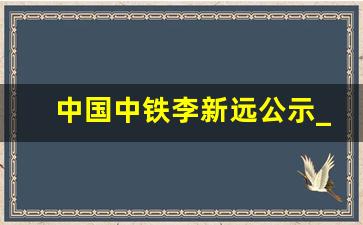 中国中铁李新远公示_李新远个人简历