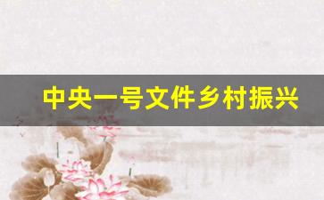 中央一号文件乡村振兴_2023年中央1号文件农村拆迁