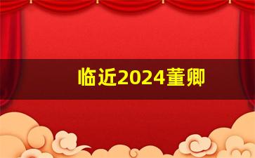 临近2024董卿