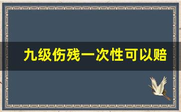 九级伤残一次性可以赔多少钱_1—10级伤残图片