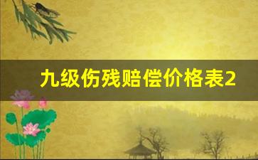 九级伤残赔偿价格表2023年_交通九级伤残鉴定标准最新