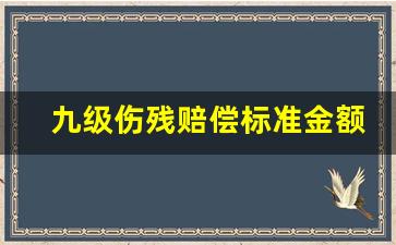 九级伤残赔偿标准金额_人身损害赔偿九级伤残