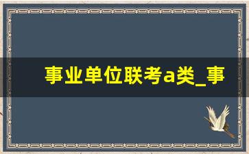 事业单位联考a类_事业编a类分数计算