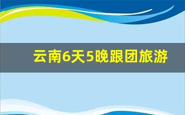 云南6天5晚跟团旅游价格