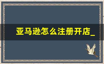 亚马逊怎么注册开店_虾皮跨境电商开店流程及费用