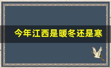 今年江西是暖冬还是寒冬