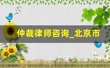 仲裁律师咨询_北京市劳动仲裁免费法律援助