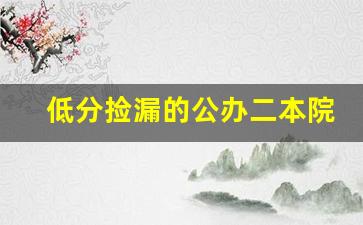 低分捡漏的公办二本院校_文科最低分二本大学