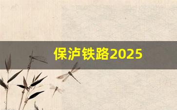 保泸铁路2025