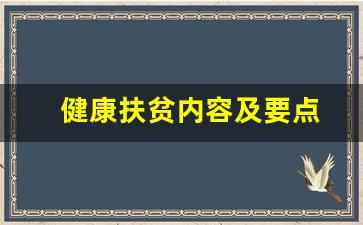 健康扶贫内容及要点