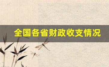 全国各省财政收支情况_2023全国负债排行榜一览表