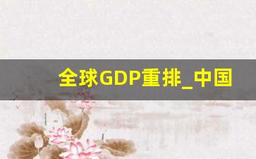 全球GDP重排_中国人均gdp世界排名