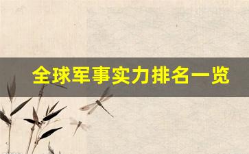 全球军事实力排名一览表_世界十大顶级军表排名