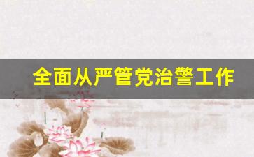 全面从严管党治警工作落实情况报告_从严管党治警工作的剖析材料