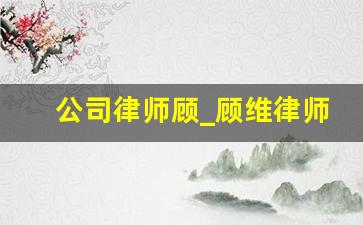 公司律师顾_顾维律师