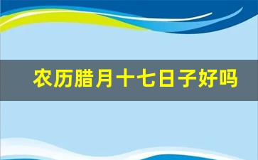 农历腊月十七日子好吗_腊月十七出生是什么命