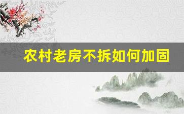 农村老房不拆如何加固和改造_房子升高一米怎么升