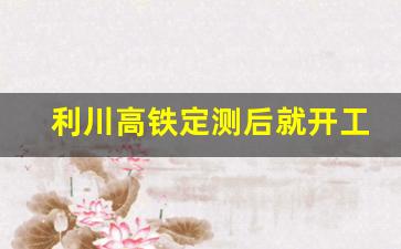 利川高铁定测后就开工_利川高铁定测2023年8月