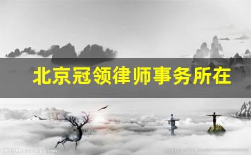 北京冠领律师事务所在全国排名第几_北京首冠律师事务所怎么样