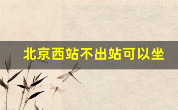 北京西站不出站可以坐地铁吗_北京西站最佳打车位置