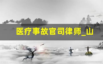 医疗事故官司律师_山东医疗事故官司律师