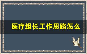 医疗组长工作思路怎么写_年级组工作思路