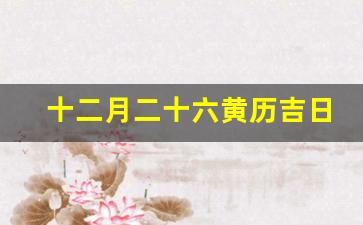 十二月二十六黄历吉日查询_今年冬至日是黄道吉日吗