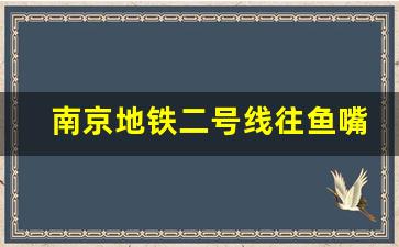 南京地铁二号线往鱼嘴_南京地铁2号线兴隆大街站