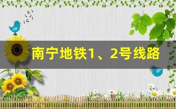 南宁地铁1、2号线路图_南宁东站怎么坐地铁到安吉站