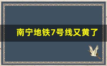 南宁地铁7号线又黄了_武鸣轻轨2023年开工