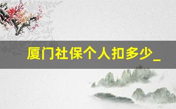 厦门社保个人扣多少_厦门医社保比例个人公司