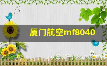 厦门航空mf8040座位图_厦门航空官网出行帮助