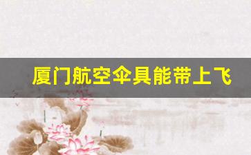 厦门航空伞具能带上飞机吗现在_厦门航空不能带什么