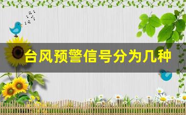 台风预警信号分为几种_台风的四个等级颜色