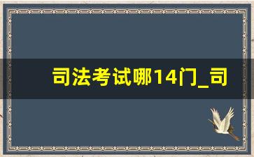 司法考试哪14门_司法考试可以只考一门吗