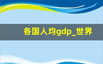 各国人均gdp_世界各国GDP一览表