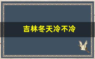 吉林冬天冷不冷