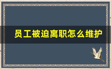 员工被迫离职怎么维护自己的权益