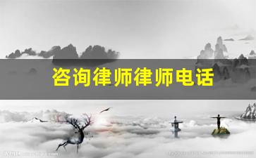 咨询律师律师电话