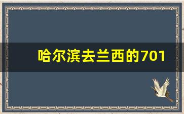 哈尔滨去兰西的701几点发车_兰西701今天通车吗