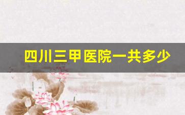 四川三甲医院一共多少家_百强医院城市排名