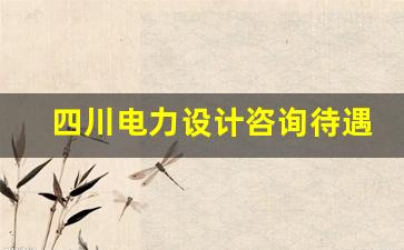 四川电力设计咨询待遇怎么样