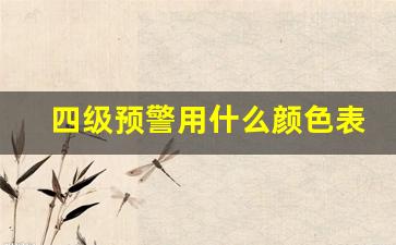 四级预警用什么颜色表示_道路预警信号分几级